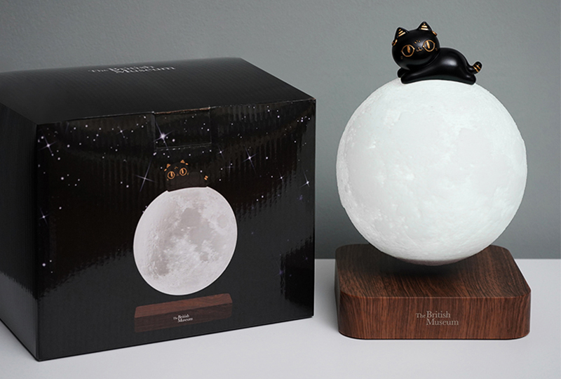 月球灯磁悬浮触控氛围灯案例-大英博物馆
